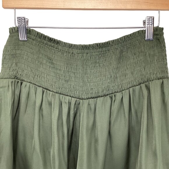 TCEC Shorts‎ Size Medium Olive Green Womens Elastic Waist Stretch - Picture 7 of 8
